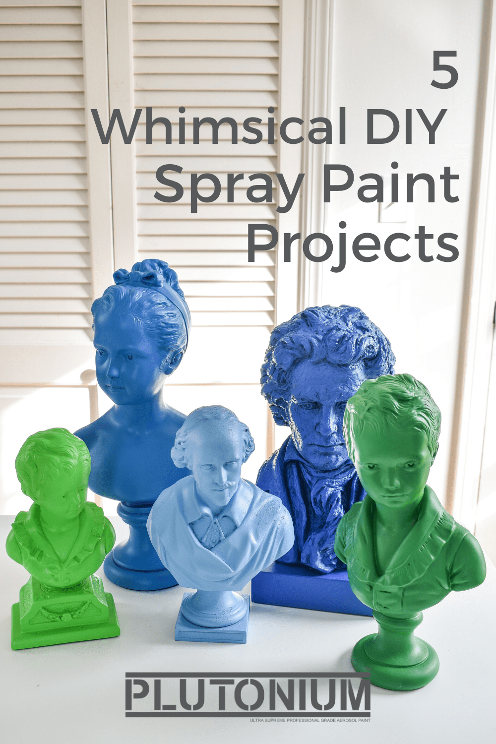 Want a little inspiration on what to create? Take a look at these awesome and whimsical DIY spray paint projects created by some of our favorite DIY bloggers. These are inexpensive DIY and easy spray paint projects. Get step-by-step instructions on these spray paint crafts and spray paint projects, most of them use thrift store finds! #plutoniumpaint #spraypaintcraft #spraypaintprojects #thriftstorediy