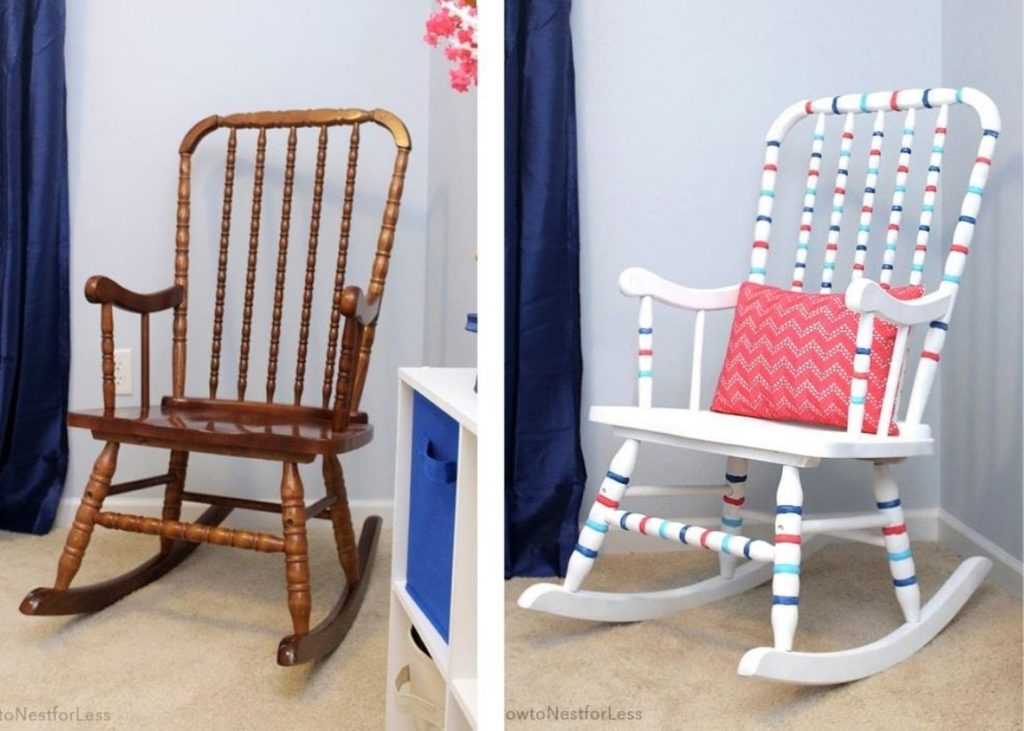 Have an old chair? Take a look at these awesome spray paint chair makeovers. Using Plutonium Spray Paint, these DIY bloggers updated a few beat up chairs and created beautiful, updated new spray painted chairs. Plutonium Spray Paint is the best spray paint for furniture as it coats better, dries fast, and sprays more directly. #plutoniumpaint #spraypaintchairs #spraypaintfurniture #spraypaintDIY