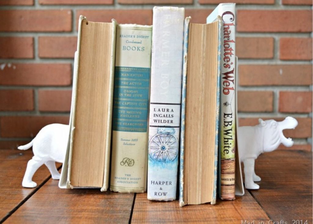 Whimsical DIY Spray Paint Project Bookends 