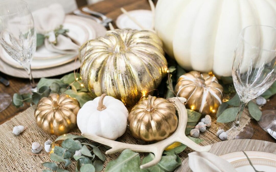 5 Spray Paint Thanksgiving Centerpieces