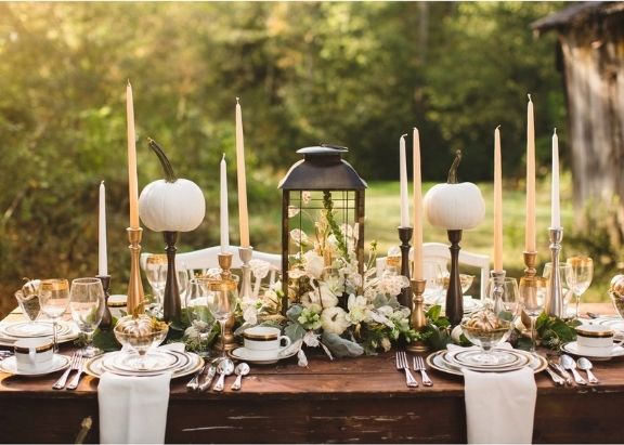 Gold votives and Candlestick Holders